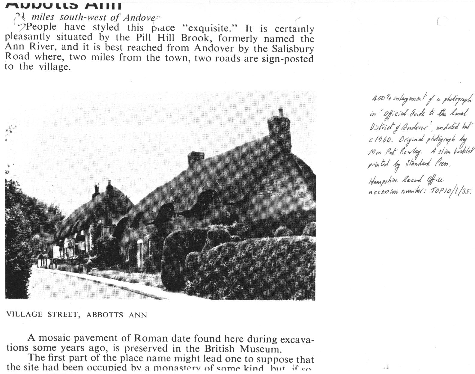 Duck Street south from north c1960