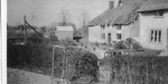 Abbotts Ann Jasmine Cottage and adjacent house 1949