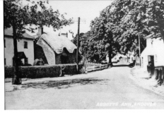 Jubilee Oak and houses from south c1960