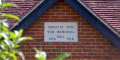 Village Hall sign