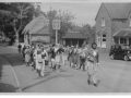 Village fete band procession c1952