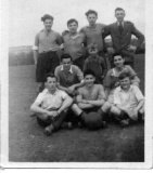 Footballers in Winter's Field, West Hill c1950