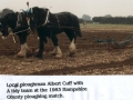 Albert Cuff at Hampshire ploughing match 1983