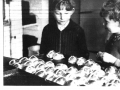 Peter Chapman, Jonathan Scase at the bakery, Easter 1961