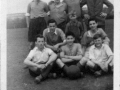 Footballers in Winter's Field, West Hill c1950