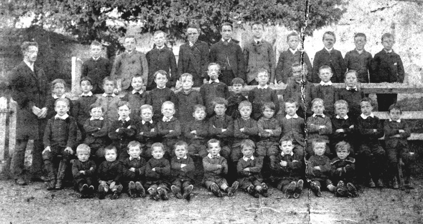 Abbotts Ann School group c.1884
