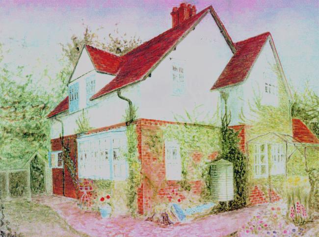 The house that Alfred Head had built for the Roe family at Abbotts Ann in 1904