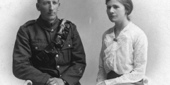 Hubert John Earney and Ethel May Earney of Abbotts Ann 1917