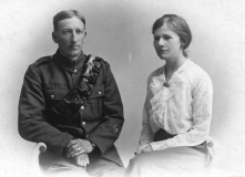 Hubert John Earney and Ethel May Earney of Abbotts Ann 1917