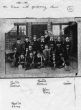 Abbotts Ann School Mr Dance with gardening class 1893-95