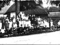 Abbotts Ann School group posing near the Jubilee Oak 1917