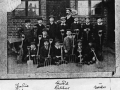 Abbotts Ann School Mr Dance with gardening class 1893-95