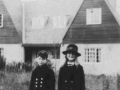 Maurice and his sister with Eastcott & Westcott with their house on Old Salisbury road