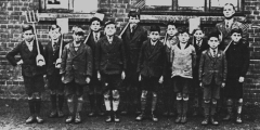 Abbotts Ann School gardening class c1930