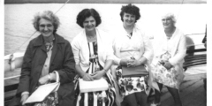 School staff on a trip c1960