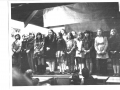 School children on stage c1970