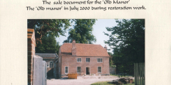 AAPC-6-1-021 -- The Old Manor from south, during restoration -- Jul-2000