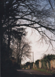 AAPC-6-1-052 -- Church Road, Old Manor wall looking west -- 2000