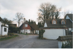 AAPC-6-1-061 -- Church Road Folly Cottage and Greenways entrance -- 2000