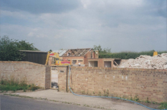 AAPC-6-1-066 -- Duck Street, King's Yard -- demolition of King's Yard building works -- 19-Jul-2000