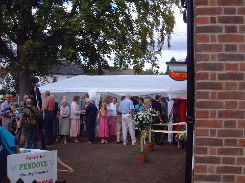First villagers starting to arrive just before 1pm