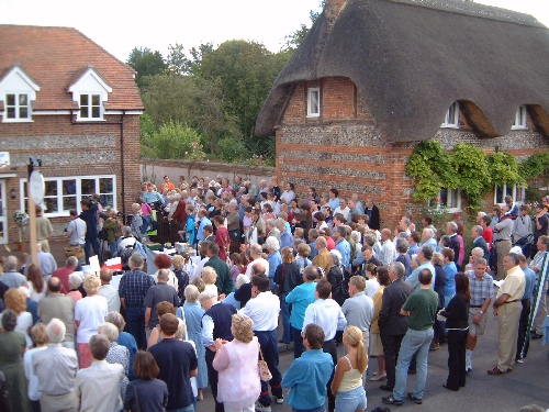 The formal opening of the Village Post Office