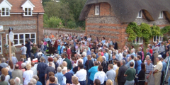 The formal opening of the Village Post Office
