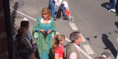 Everyone starts to gather with the first villagers taking their places