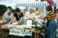 Selling many items on the stalls