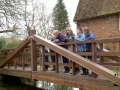 Our walk in March involved a pause overlooking  a well stocked River Test in Whitchurch