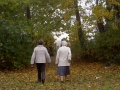 Walking through the leaves